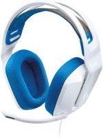 Logitech G335 Wired Gaming Headset, With Microphone, 3.5Mm Audio Jack, Comfortable Memory Foam Earpads, Lightweight, Compatible With Pc, Playstation, Xbox, Nintendo Switch - White, 981-001018