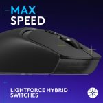Logitech G309 Lightspeed Wireless Gaming Mouse, HERO 25K Sensor, 25,600 DPI, 86g Lightweight Design, Black, 910-007200 - Image 2