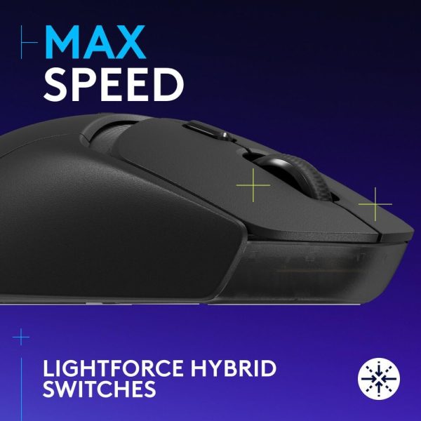 Logitech G309 Lightspeed Wireless Gaming Mouse, HERO 25K Sensor, 25,600 DPI, 86g Lightweight Design, Black, 910-007200 - Image 2