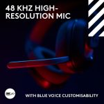 Logitech G Astro A20 X LIGHTSPEED Wireless Gaming Headset for PS5, Xbox, Switch, PC with 2-system PLAYSYNC Audio, Bluetooth, LIGHTSYNC RGB, and 48 kHz Boom Mic, Black, 939-002247 - Image 9