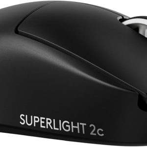 Logitech G PRO X SUPERLIGHT 2c wireless gaming mouse, 53 g pro-grade compact mouse with 5 programmable buttons, USB-C charging, 44K DPI sensor, up to 8 kHz polling for PC/Mac, Black, 910-007532