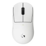 Logitech G PRO X SUPERLIGHT 2c wireless gaming mouse, 53 g pro-grade compact mouse with 5 programmable buttons, USB-C charging, 44K DPI sensor, up to 8 kHz polling for PC/Mac, White, 910-007539