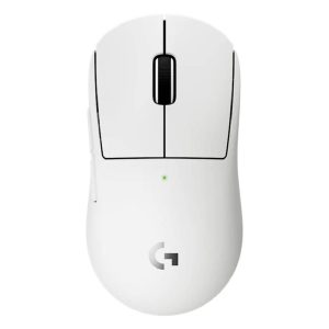 Logitech G PRO X SUPERLIGHT 2c wireless gaming mouse, 53 g pro-grade compact mouse with 5 programmable buttons, USB-C charging, 44K DPI sensor, up to 8 kHz polling for PC/Mac, White, 910-007539