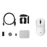 Logitech G PRO X SUPERLIGHT 2c wireless gaming mouse, 53 g pro-grade compact mouse with 5 programmable buttons, USB-C charging, 44K DPI sensor, up to 8 kHz polling for PC/Mac, White, 910-007539 - Image 3