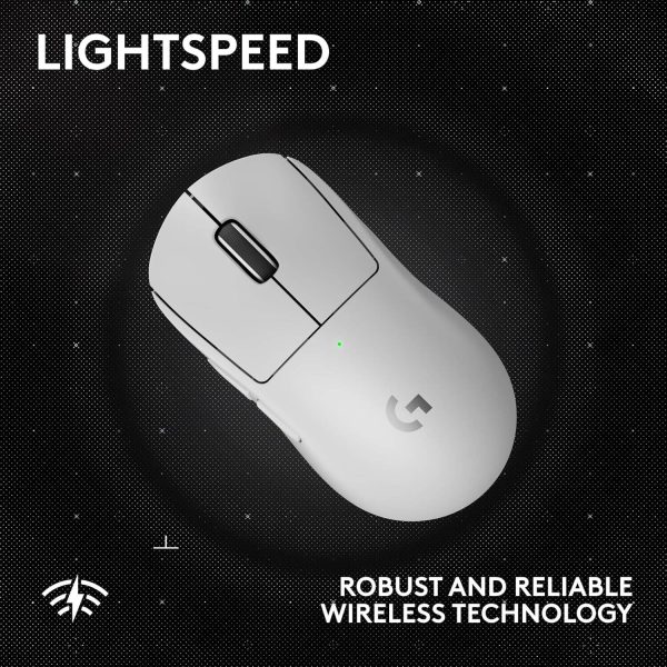 Logitech G PRO X SUPERLIGHT 2 SE LIGHTSPEED Wireless Gaming Mouse, HERO 2 Sensor, White, 910-007555 - Image 4