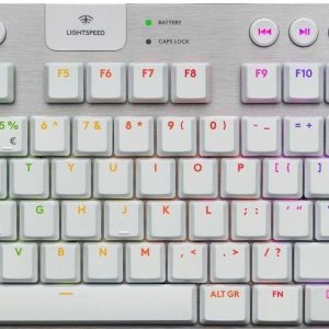 Logitech G915 X LIGHTSPEED TKL Wireless Low Profile Gaming Keyboard, Tactile Switches, White, 920-012737