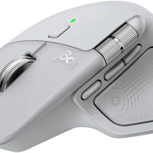 Logitech MX Master 4 High-performance Wireless Mouse with haptic feedback, USB-C Fast Charging, Pale Gray, 910-007563