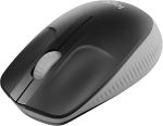 Logitech Wireless Mouse M190, Full Size Ambidextrous Curve Design, 18-Month Battery with Power Saving Mode, Precise Cursor Control and Scrolling, Wide Scroll Wheel, Scooped Buttons - Black/Mid Grey, 910-005906