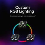 Cooler Master MasterHUB 3xKnob Module: Precision Control with Customizable Knobs and RGB LEDs for Effortless Fine-Tuning of Creative Apps and Lighting, Black, MHKB03AA22 - Image 5