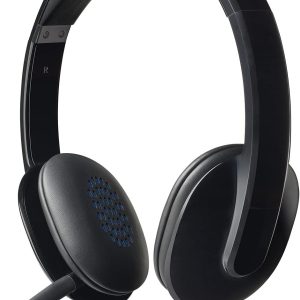 Logitech H540 Wired Headset, Stereo Headphone With Noise-Cancelling Microphone, Usb, On-Ear Controls, Mute Indicator Light, Pc/Mac/Laptop - Black, 981-000480