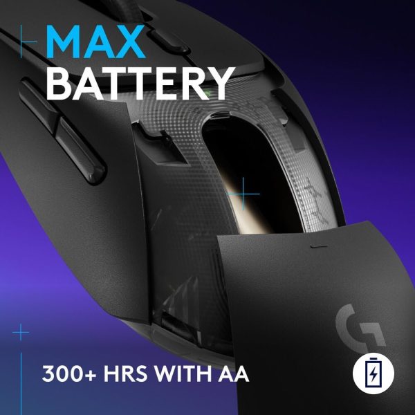 Logitech G309 Lightspeed Wireless Gaming Mouse, HERO 25K Sensor, 25,600 DPI, 86g Lightweight Design, Black, 910-007200 - Image 5