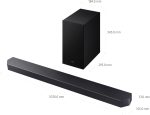 Samsung Q-series Soundbar, Q600F, 3.1.2 ch, Subwoofer, True 3.1.2ch Sound, Dolby Atmos/DTS Virtual:X, Q-Symphony, Adaptive Sound, HW-Q600F/ZN - Image 2