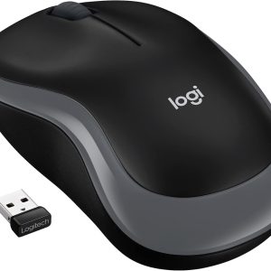 Logitech M185 Wireless Mouse, Advanced 2.4 GHz wireless connectivity, Gray, 910-002235