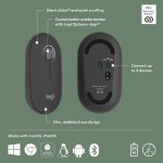Logitech Pebble Keys 2 K380s, Multi-Device Bluetooth Wireless Keyboard with Customisable Shortcuts, Slim and Portable, Easy-Switch for Windows, macOS, iPadOS, Android, Chrome OS, ARA Layout - Graphite, 920-011867 - Image 6