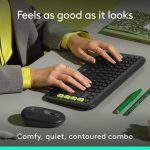 Logitech POP ICON COMBO, Bluetooth keyboard and mouse combo, comfortable typing, programmable keys and buttons, quiet clicks, Easy-Switch up to 3 devices - Graphite, 920-013140 - Image 3