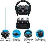 Logitech G920 Driving Force Racing Wheel and Floor Pedals, Real Force Feedback, Stainless Steel Paddle Shifters for Xbox Series X|S, Xbox One, PC, Mac - Black, 941-000124 - Image 6