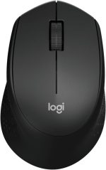 Logitech M330 Silent Plus Wireless Mouse, 2.4GHz with USB Nano Receiver, 1000 DPI Optical Tracking, 3 Buttons, 24 Month Life Battery, PC / Mac / Laptop, Black, 910-004909 - Image 2