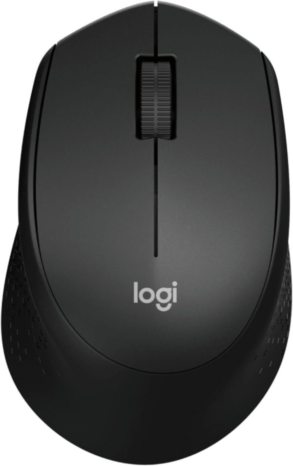 Logitech M330 Silent Plus Wireless Mouse, 2.4GHz with USB Nano Receiver, 1000 DPI Optical Tracking, 3 Buttons, 24 Month Life Battery, PC / Mac / Laptop, Black, 910-004909 - Image 2