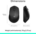 Logitech M330 Silent Plus Wireless Mouse, 2.4GHz with USB Nano Receiver, 1000 DPI Optical Tracking, 3 Buttons, 24 Month Life Battery, PC / Mac / Laptop, Black, 910-004909 - Image 5