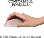 Logitech M240 Silent Bluetooth Mouse, Wireless, Compact, Portable, Smooth Tracking, 18-Month Battery, for Windows, macOS, ChromeOS, Compatible with PC, Mac, Laptop, Tablets - Rose, 910-007121 - Image 5
