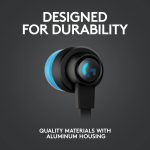 Logitech G333 Gaming Earphones with dual audio drivers, in-line mic and volume control, compatible with PC/PS/Xbox/Nintendo/Mobile with 3.5mm Aux or USB-C Port - Black, 981-000924 - Image 5