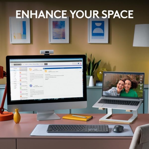 Logitech Signature Slim K950 Wireless Keyboard, Sleek Design, Switch Typing Between Devices, Quiet Typing, Bluetooth, Multi-OS, Windows, Mac, Chrome, Arabic Layout - Graphite, 920-012468 - Image 4