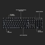Logitech G413 SE Full-Size Mechanical Gaming Keyboard - Backlit Keyboard with Tactile Mechanical Switches, Anti-Ghosting, Compatible with Windows, macOS, AR Keyboard - Black, 920-010806 - Image 7