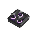 Cooler Master MasterHUB 3xKnob Module: Precision Control with Customizable Knobs and RGB LEDs for Effortless Fine-Tuning of Creative Apps and Lighting, Black, MHKB03AA22