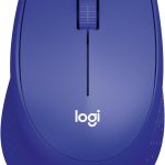 Logitech M330 Silent Plus Wireless Mouse, 2.4GHz with USB Nano Receiver, 1000 DPI Optical Tracking, 3 Buttons, 24 Month Life Battery, PC / Mac / Laptop, Blue, 910-004910