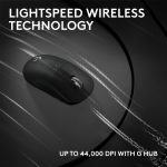 Logitech G PRO X SUPERLIGHT 2c wireless gaming mouse, 53 g pro-grade compact mouse with 5 programmable buttons, USB-C charging, 44K DPI sensor, up to 8 kHz polling for PC/Mac, Black, 910-007532 - Image 5