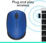Logitech M171 Wireless Mouse, 2.4 Ghz With USb Mini Receiver, Optical Tracking, 12-Months Battery Life, AmbidextroUS Pc/Mac/Laptop - Blue, 910-004640 - Image 7