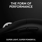 Logitech G PRO X Superlight 2 Lightspeed Wireless Gaming Mouse, Lightweight, LIGHTFORCE Hybrid Switches, Hero 2 Sensor, 32,000 DPI, 5 Programmable Buttons, USB-C Charging, PC & Mac, Black, 910-006631 - Image 5