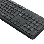 Logitech Mk235 Wireless Keyboard And Mouse Combo For Windows, 2.4 Ghz Wireless With Unifying Usb-Receiver, Wireless Mouse,15 Fn Keys, 3-Year Battery Life, Pc/Laptop, US Intl Layout - Grey, 920-007931