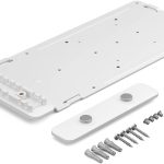 Logitech Compute Mount, Mounting bracket with cable retention for Logitech RoomMate and other video conferencing compute devices, White, 952-000097