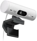 Logitech Brio 500 Full HD 1080p webcam with light correction, auto-framing, Off White, 960-001428 - Image 3
