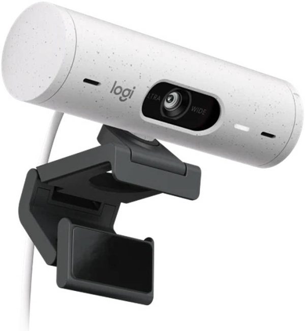 Logitech Brio 500 Full HD 1080p webcam with light correction, auto-framing, Off White, 960-001428 - Image 3