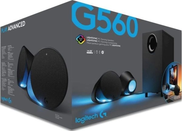 Logitech G560 2.1 Gaming Speakers with LIGHTSYNC RGB, Black, 980-001302 - Image 6