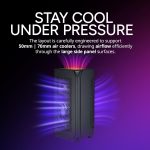 Cooler Master NCORE 100 Air Mini-ITX PC Tower Case, Anodized Aluminum, 356mm Vertical Triple-Slot Mount GPU, SFX PSU 130mm, Air Cooler Up to 70 mm, Compatible RTX 5080 | RX 9070 XT, White, NR100-WNNN-S00 - Image 6