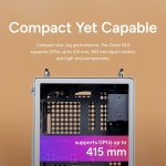 Cooler Master QUBE 540 High-Airflow ATX Mid-Tower Case, 415mm GPU Clearance Max, Designed Ready RTX 5090|RX 9070 XT, Tempered Glass, Modular & Customizable Design, Reversible I/O Panel – Moonstone, Q540-LGNN-S00 - Image 9