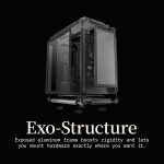 Cooler Master MasterFrame 500 Mesh aRGB Black Freeform 2.0 Modular Platform Open-Air ATX Mid-Tower Case, Aluminum Frame,Dual 200mm aRGB Fans, 390mm GPU Max, 360mm AIO Max, Type C, Tempered Glass, Black, MF500M-KHNN-S01 - Image 6