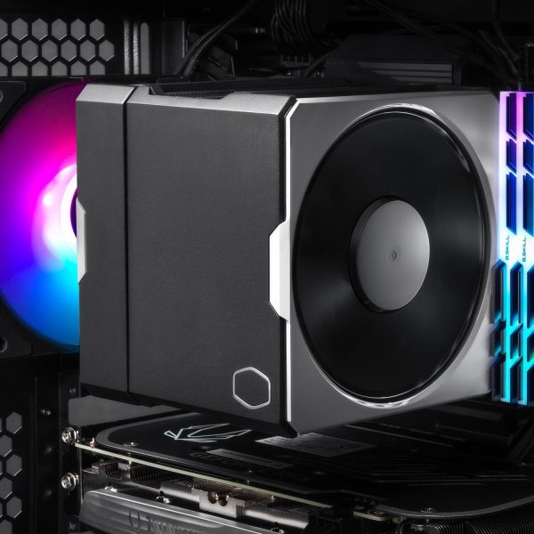 Cooler Master Hyper 612 APEX CPU Air Cooler, 6HP,Mobius 120P Black 2400RPM, Black paint, Non LED, 260W TDP, Plastic Cover, MAP-T6PN-225PK-R1 - Image 2