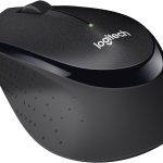 Logitech M330 Silent Plus Wireless Mouse, 2.4GHz with USB Nano Receiver, 1000 DPI Optical Tracking, 3 Buttons, 24 Month Life Battery, PC / Mac / Laptop, Black, 910-004909