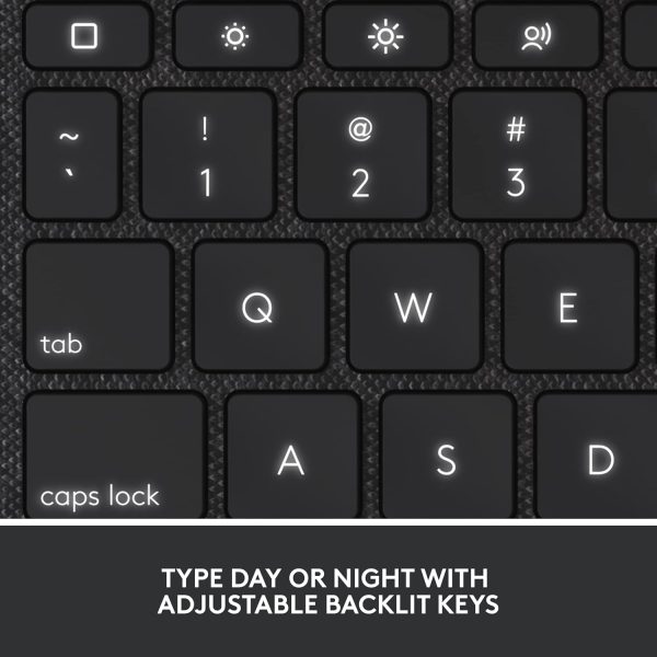 Logitech Combo Touch Detachable iPad Keyboard Case (10th gen and A16) with Large Precision Trackpad, Full-Size Backlit Keyboard, and Smart Connector Technology, Arabic Layout, Grey, 920-011379 - Image 2