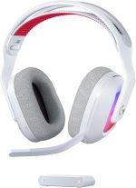Logitech G Astro A20 X LIGHTSPEED Wireless Gaming Headset for PS5, Xbox, Switch, PC with 2-system PLAYSYNC Audio, Bluetooth, LIGHTSYNC RGB, and 48 kHz Boom Mic, White, 939-002253