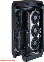 Cooler Master NCORE 100 Air Mini-ITX PC Tower Case, Anodized Aluminum, 356mm Vertical Triple-Slot Mount GPU, SFX PSU 130mm, Air Cooler Up to 70 mm, Compatible RTX 5080 | RX 9070 XT, Black, NR100-KNNN-S00 - Image 5