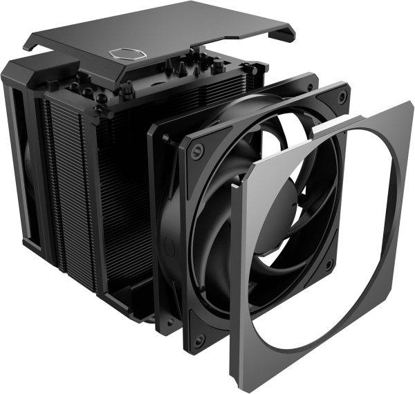 Cooler Master Hyper 612 APEX CPU Air Cooler, 6HP,Mobius 120P Black 2400RPM, Black paint, Non LED, 260W TDP, Plastic Cover, MAP-T6PN-225PK-R1 - Image 4
