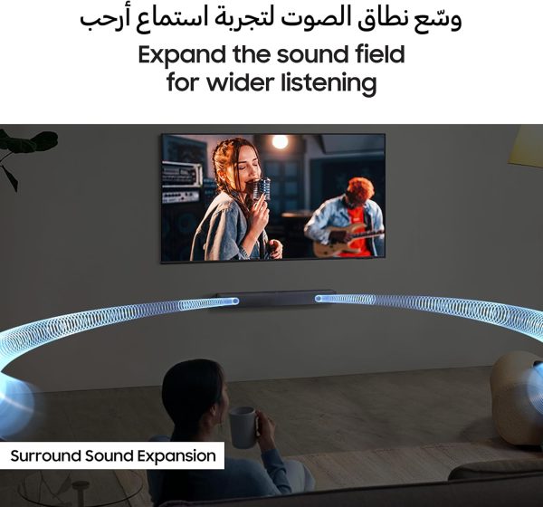 Samsung B-series Soundbar, B400F, 2.0 ch, Subwoofer, 2.0ch Sound with Built-in Woofer, One Remote Control, Surround Sound Expansion, Bluetooth TV connection, HW-B400F/ZN - Image 5
