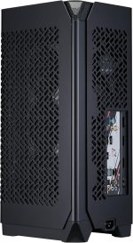 Cooler Master NCORE 100 Air Mini-ITX PC Tower Case, Anodized Aluminum, 356mm Vertical Triple-Slot Mount GPU, SFX PSU 130mm, Air Cooler Up to 70 mm, Compatible RTX 5080 | RX 9070 XT, Black, NR100-KNNN-S00 - Image 3