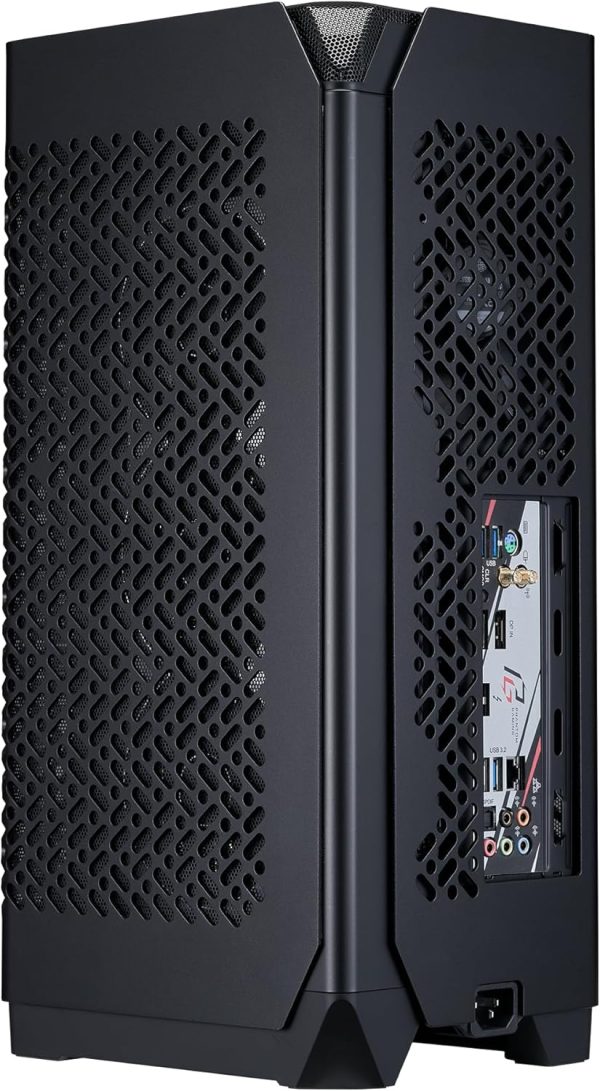 Cooler Master NCORE 100 Air Mini-ITX PC Tower Case, Anodized Aluminum, 356mm Vertical Triple-Slot Mount GPU, SFX PSU 130mm, Air Cooler Up to 70 mm, Compatible RTX 5080 | RX 9070 XT, Black, NR100-KNNN-S00 - Image 3