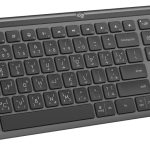 Logitech Signature Slim K950 Wireless Keyboard, Sleek Design, Switch Typing Between Devices, Quiet Typing, Bluetooth, Multi-OS, Windows, Mac, Chrome, Arabic Layout - Graphite, 920-012468